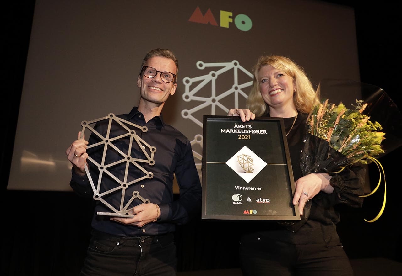 Bufdir og Atyp er vinnere av «Årets Markedsfører»!