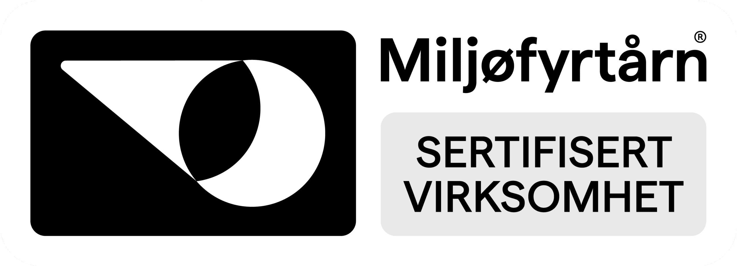 Miljøfyrtårn sertifisert virksomhet logo